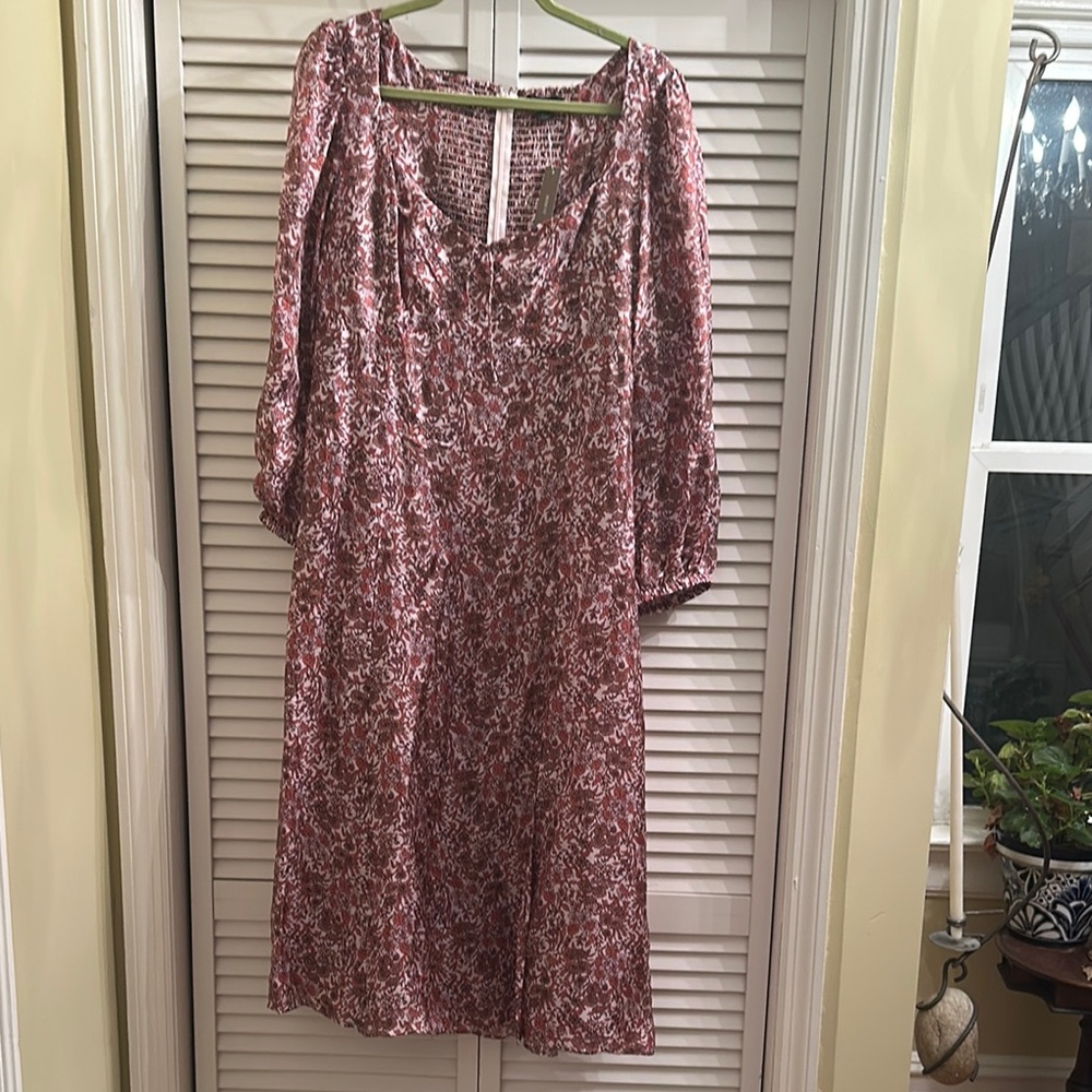 J. Crew Floral Pink Dress